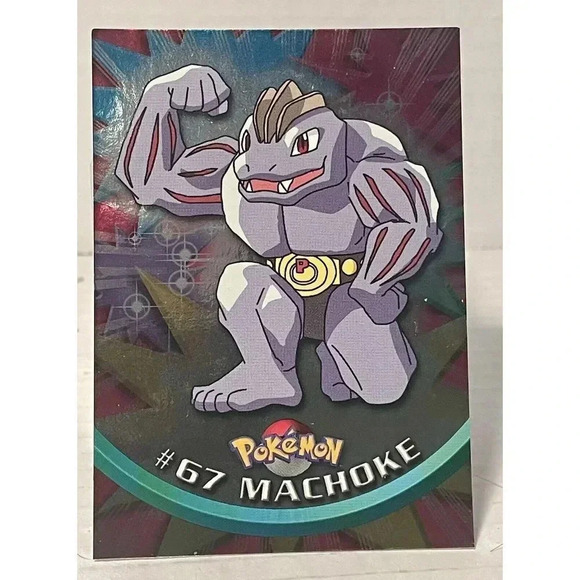 Machoke #67 Topps Foil Series 1 Pokemon NM Vintage TV Animation Edition 1999 - Picture 1 of 15